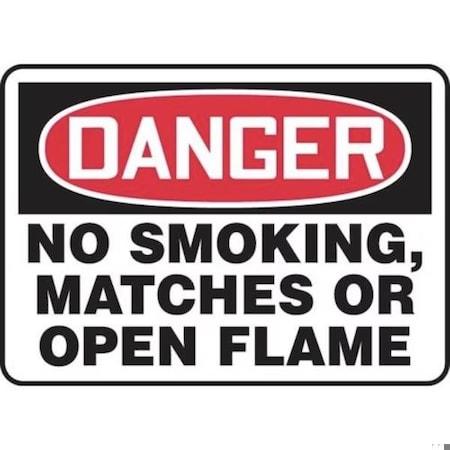 Accuform OSHA DANGER SAFETY SIGN NO SMOKING, MSMK025XT MSMK025XT